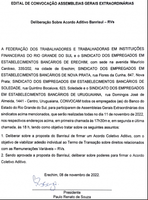 Assembleia Geral Extraordin