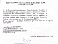 EDITAL DELEGADO SINDICAL CEF