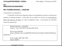 Plenaria Estadual Caixas BB